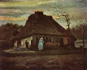 Vincent Van Gogh Cottage with Trees (nn04) Spain oil painting reproduction